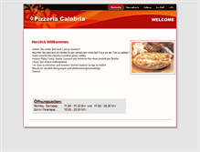 Tablet Screenshot of calabria-pizza.de